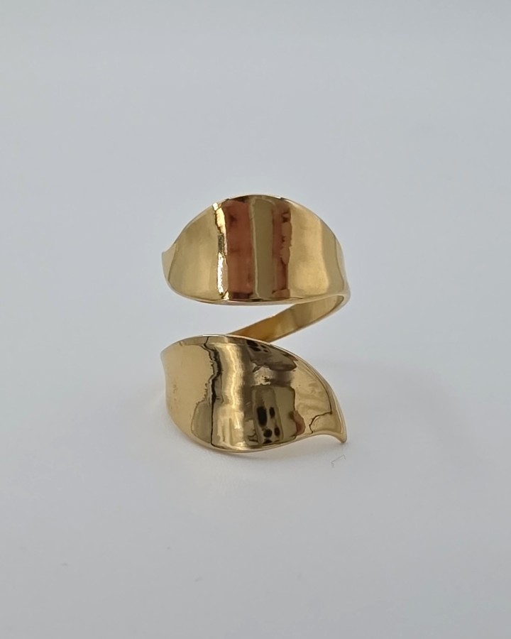 ANILLO AJUSTABLE HOJA LISA - ACERO INOXIDABLE