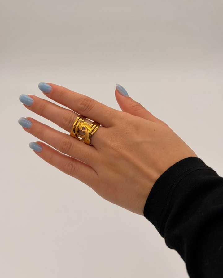 ANILLO AJUSTABLE NUDO - ACERO INOXIDABLE