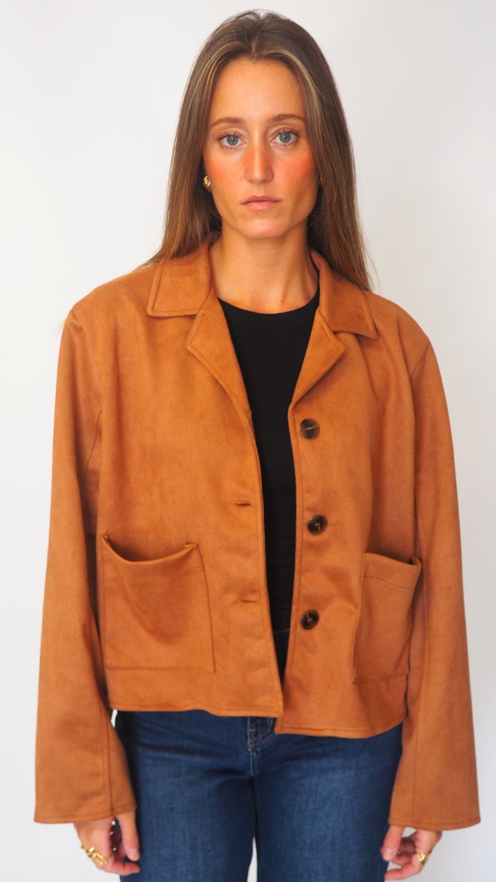 CHAQUETA EFECTO ANTE