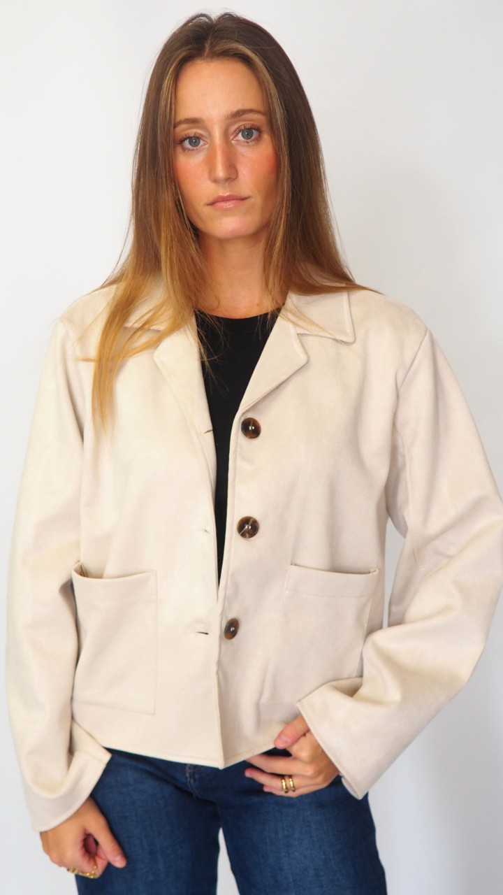 CHAQUETA EFECTO ANTE