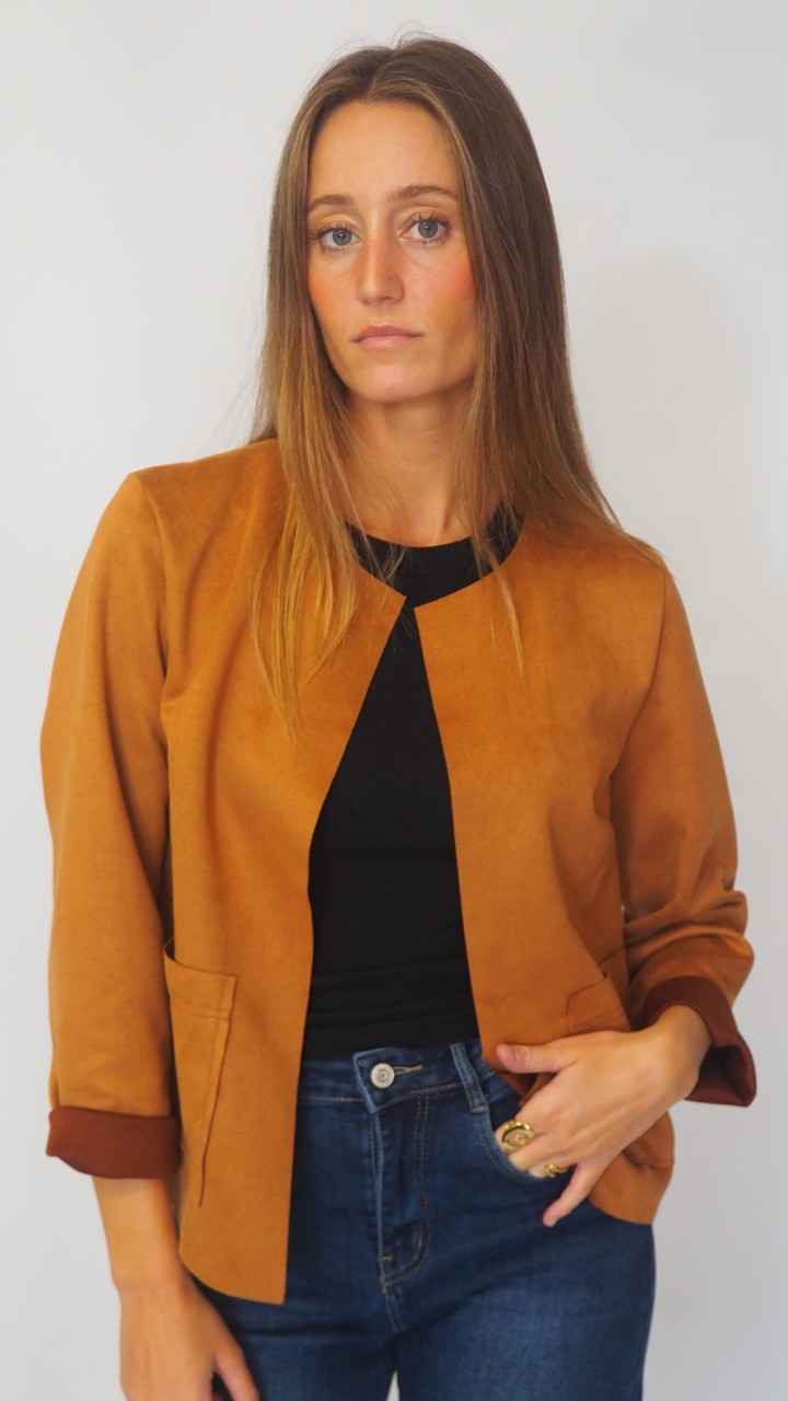 CHAQUETA EFECTO ANTE