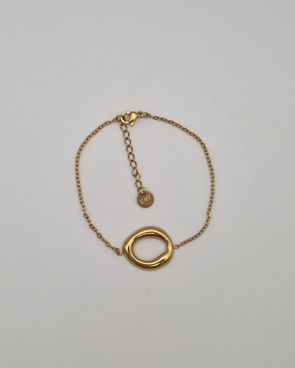 PULSERA OVAL PEQUEÑO - ACERO INOXIDABLE