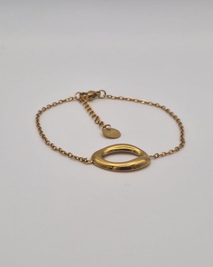 PULSERA OVAL PEQUEÑO - ACERO INOXIDABLE