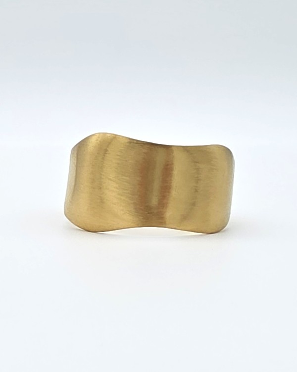 PULSERA RÍGIDA IRREGULAR - ACERO INOXIDABLE