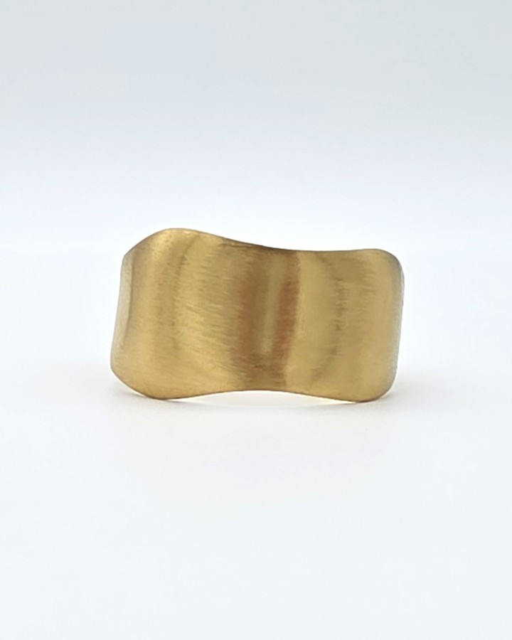 PULSERA RÍGIDA IRREGULAR - ACERO INOXIDABLE