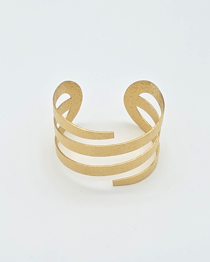 PULSERA RÍGIDA ESPIRAL - ACERO INOXIDABLE