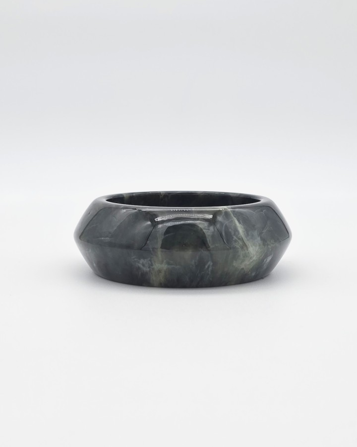 PULSERA RÍGIDA CON EFECTO AMARMOLADO