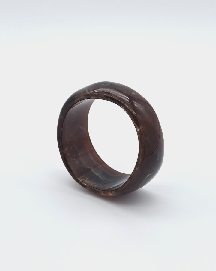 PULSERA RÍGIDA CON EFECTO AMARMOLADO