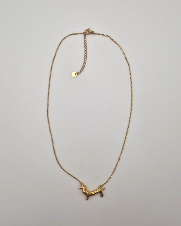 COLLAR PERRO SALSICHA - ACERO INOXIDABLE