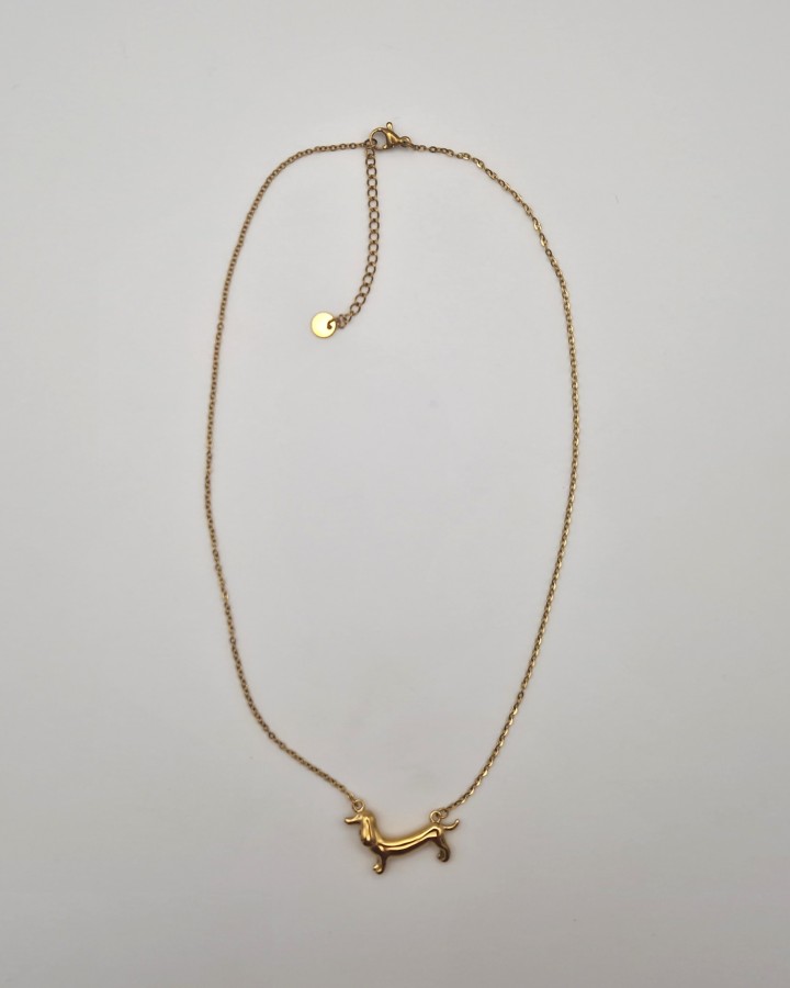 COLLAR PERRO SALSICHA - ACERO INOXIDABLE