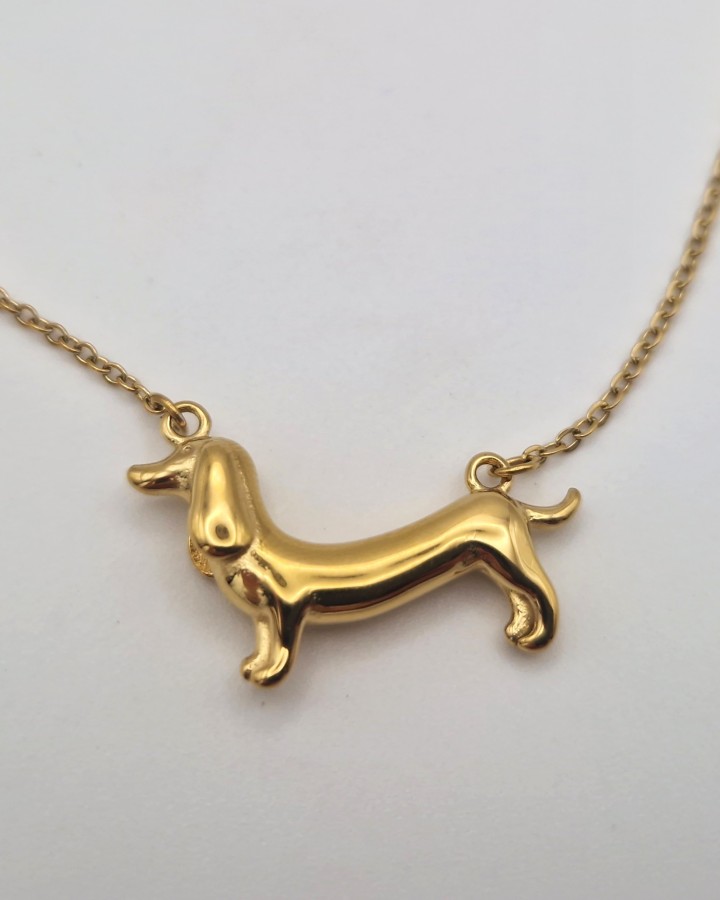 COLLAR PERRO SALSICHA - ACERO INOXIDABLE