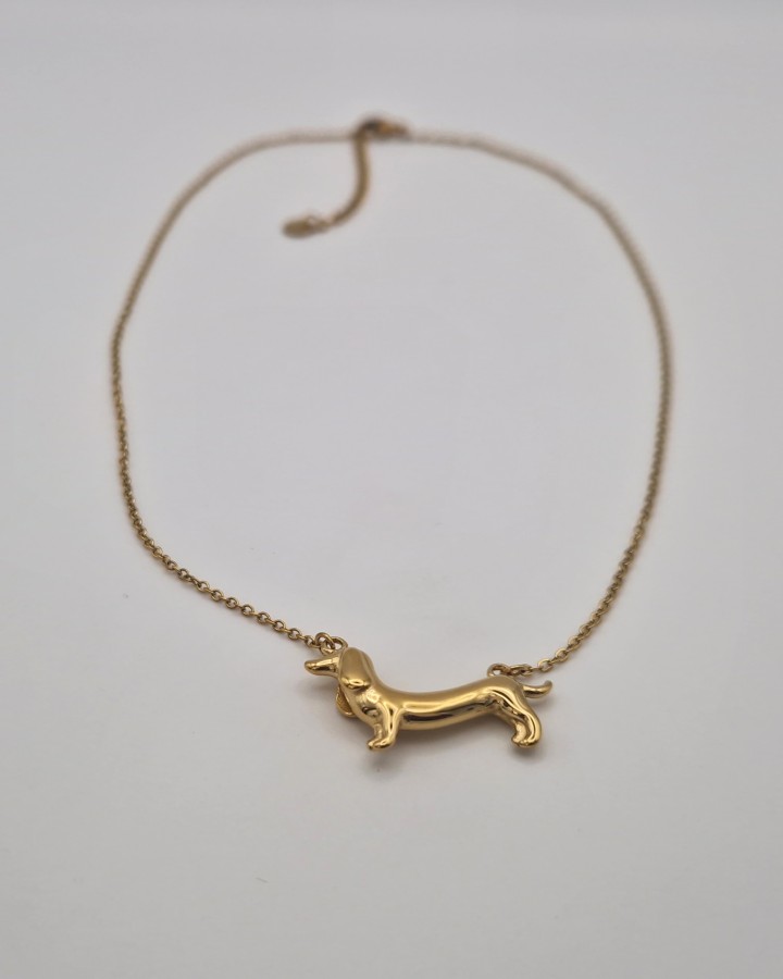 COLLAR PERRO SALSICHA - ACERO INOXIDABLE