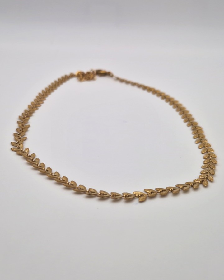 COLLAR ESPIGA - ACERO INOXIDABLE