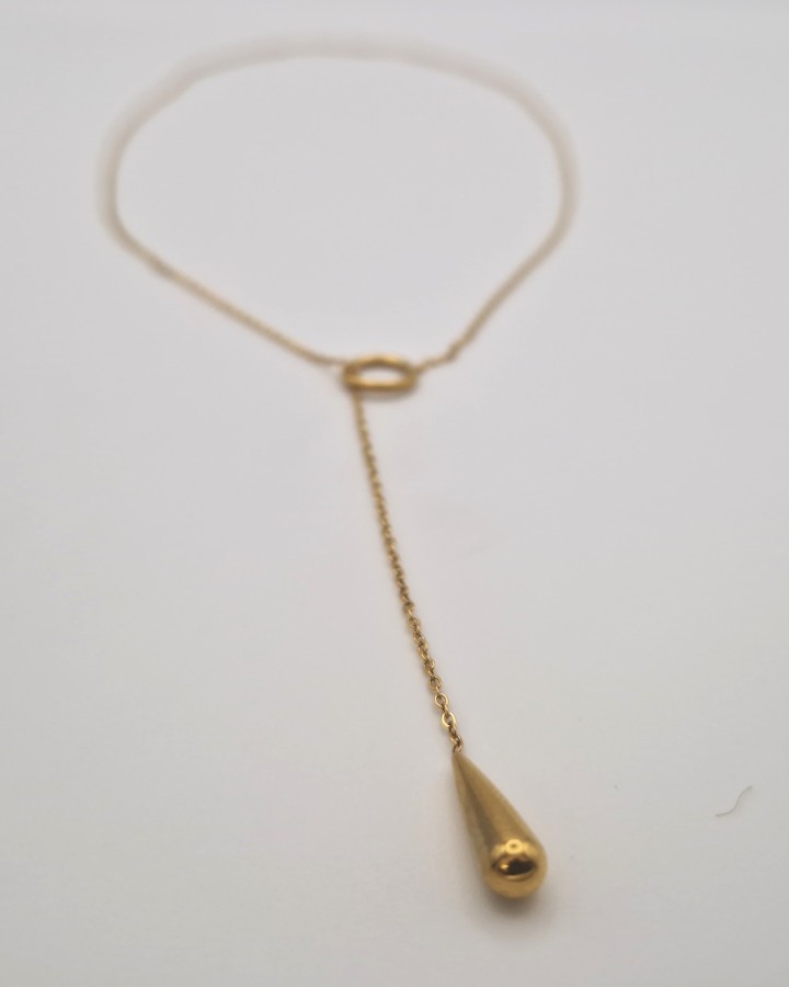 COLLAR LÁGRIMA - ACERO INOXIDABLE