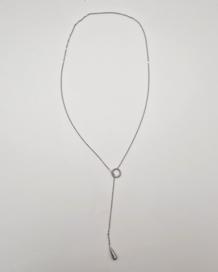 COLLAR LÁGRIMA - ACERO INOXIDABLE