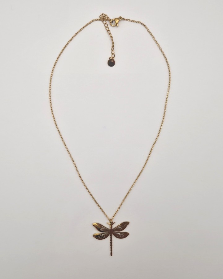 COLLAR LIBÉLULA - ACERO INOXIDABLE