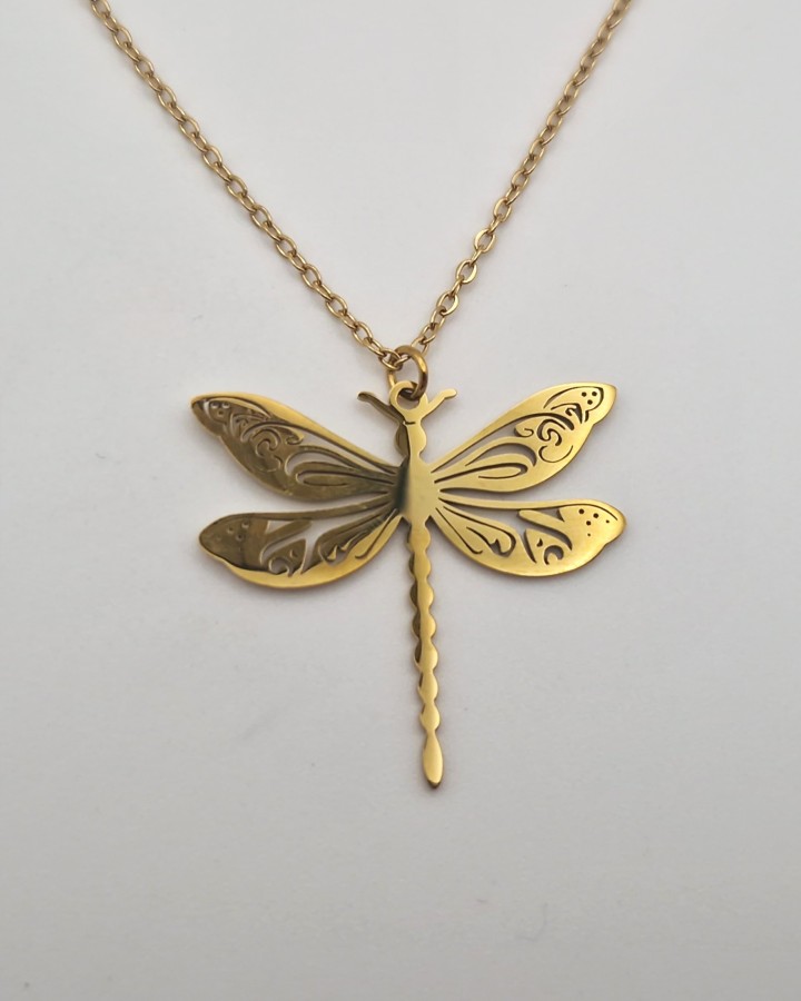COLLAR LIBÉLULA - ACERO INOXIDABLE