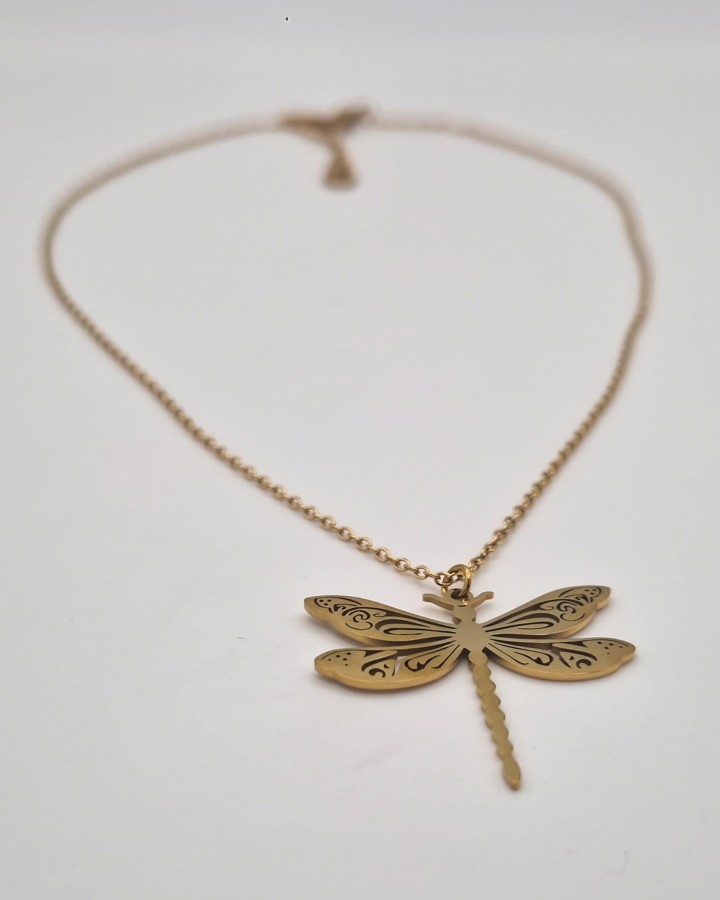 COLLAR LIBÉLULA - ACERO INOXIDABLE