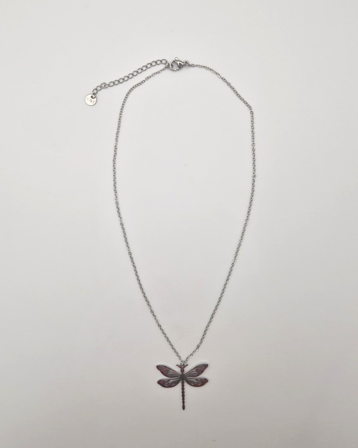 COLLAR LIBÉLULA - ACERO INOXIDABLE