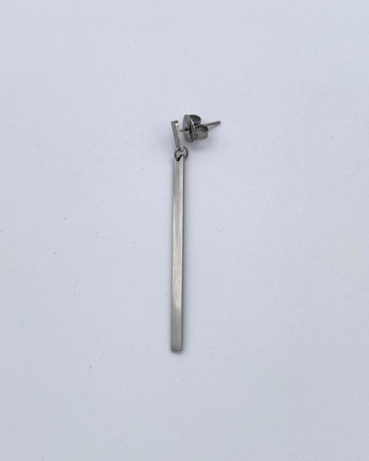 PENDIENTES LARGOS BARRA - ACERO INOXIDABLE