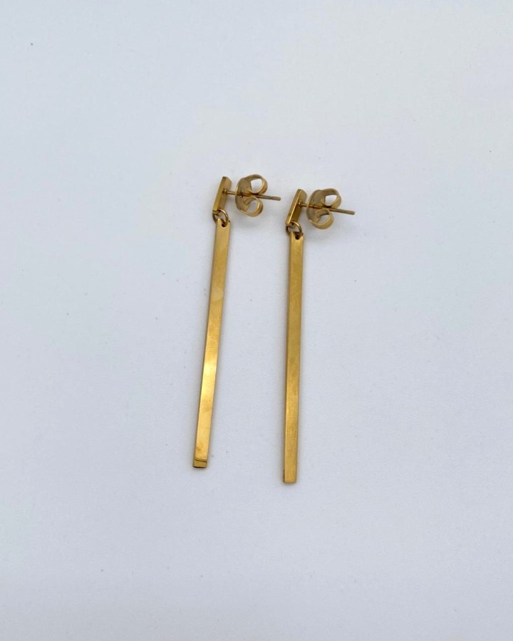 PENDIENTES LARGOS BARRA - ACERO INOXIDABLE