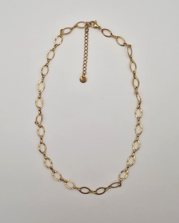 COLLAR ESLABÓN - ACERO INOXIDABLE