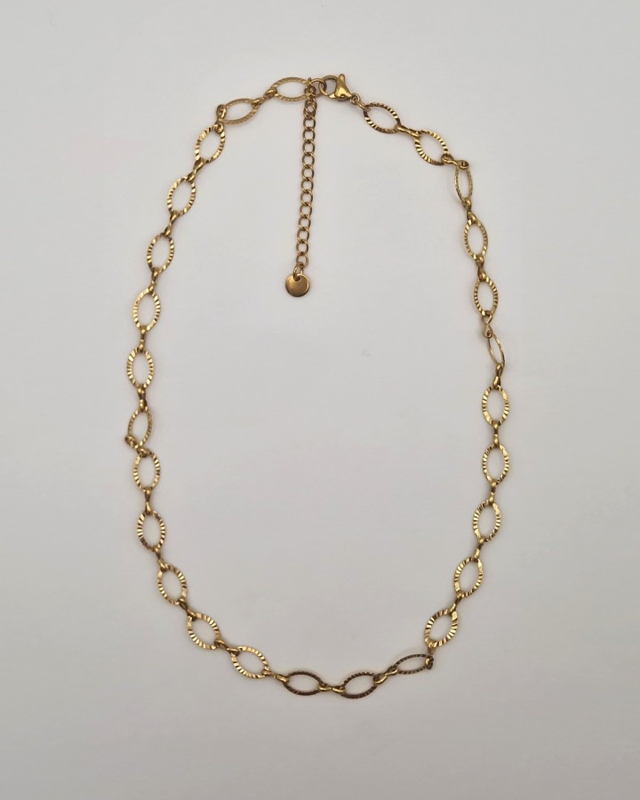 COLLAR ESLABÓN - ACERO INOXIDABLE